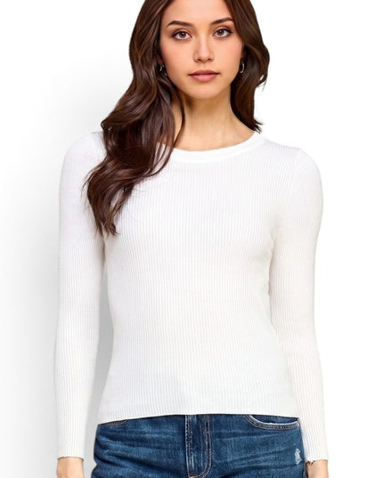 CRN01 Classic Round Neck – Long Sleeve Knit Sweater