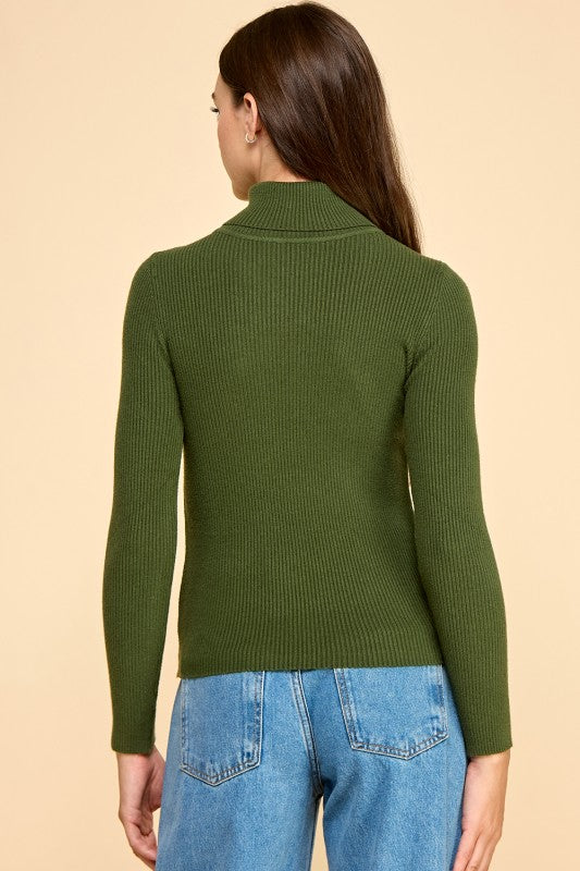 CTN03 CLASSIC TURTLE NECK LONG SLEEVE KNIT SWEATER