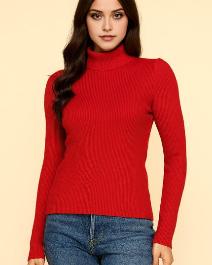 CTN03 CLASSIC TURTLE NECK LONG SLEEVE KNIT SWEATER