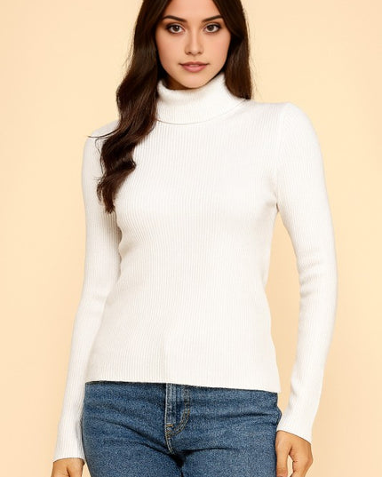 CTN03 CLASSIC TURTLE NECK LONG SLEEVE KNIT SWEATER
