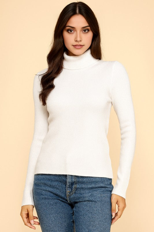 CTN03 CLASSIC TURTLE NECK LONG SLEEVE KNIT SWEATER