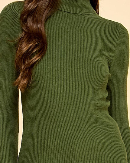 CTN03 CLASSIC TURTLE NECK LONG SLEEVE KNIT SWEATER