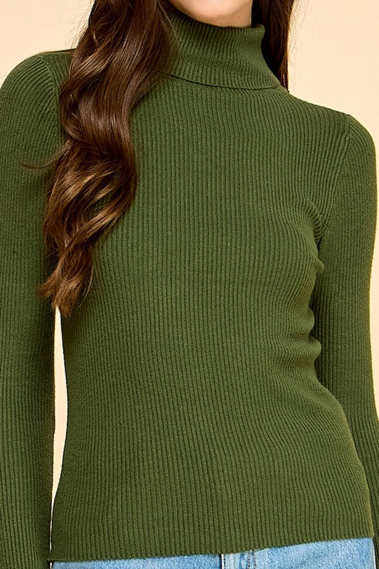 CTN03 CLASSIC TURTLE NECK LONG SLEEVE KNIT SWEATER