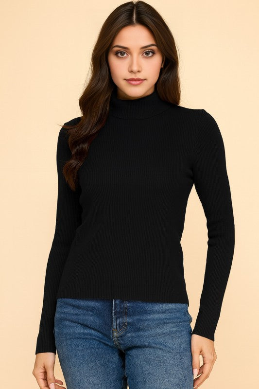 CTN03 CLASSIC TURTLE NECK LONG SLEEVE KNIT SWEATER