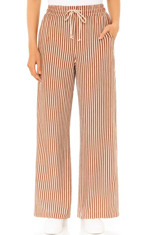 PC17 STRIPE STRAIGHT LEG PANTS