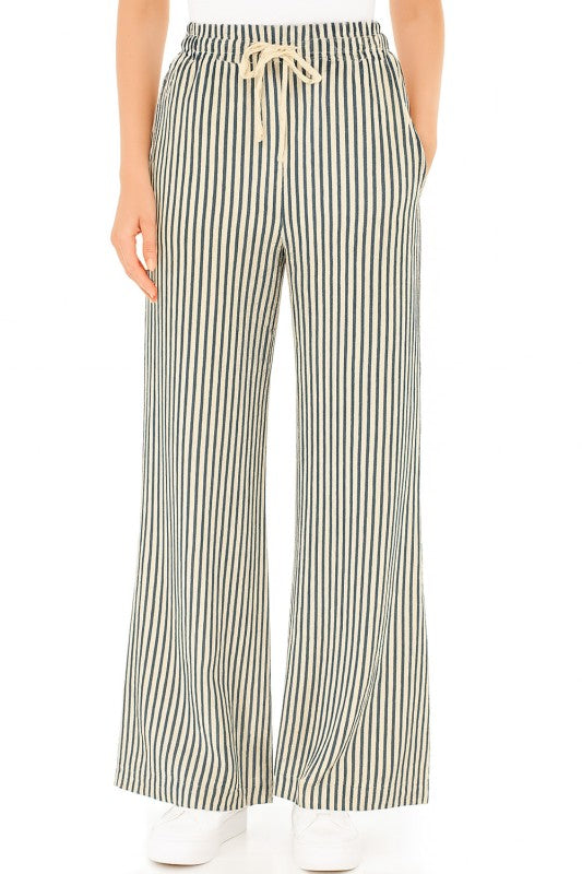 PC17 STRIPE STRAIGHT LEG PANTS