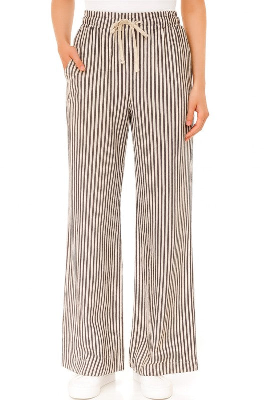 PC17 STRIPE STRAIGHT LEG PANTS