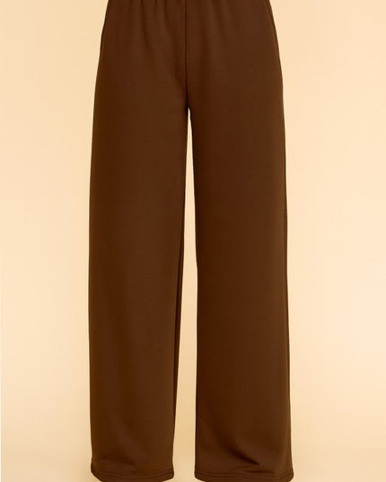 ANT101X PLUS SIZE TEXTURE  STRAIGHT PANTS