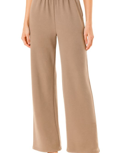 ANT101X PLUS SIZE TEXTURE  STRAIGHT PANTS