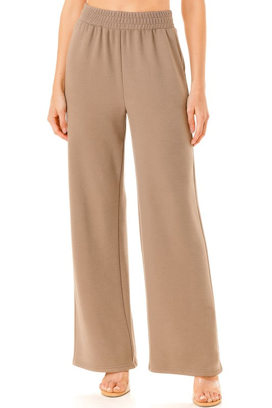 ANT101X PLUS SIZE TEXTURE  STRAIGHT PANTS