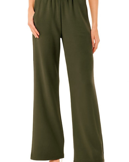 ANT101 TEXTURED STRAIGHT PANTS