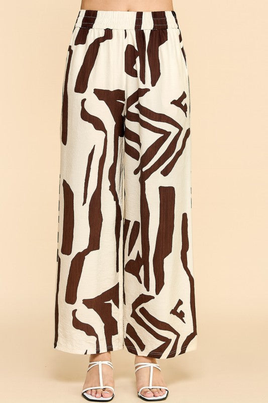 LELIS-07-PRINT UNIQUE PRINT WIDE LEG PANTS