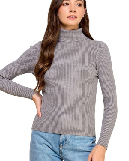 CTN03 Classic Turtleneck – Long Sleeve Knit Sweater
