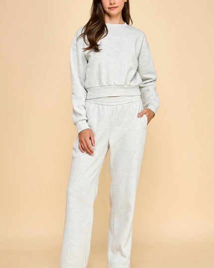 FT263 PF60 SET FRENCH TERRY FLEECE SWEATSHIRTS & JOGGER SETS