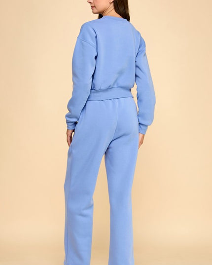 FT263 PF60 SET FRENCH TERRY FLEECE SWEATSHIRTS & JOGGER SETS