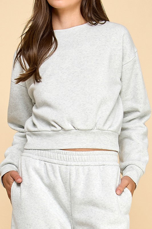 FT263 PF60 SET FRENCH TERRY FLEECE SWEATSHIRTS & JOGGER SETS