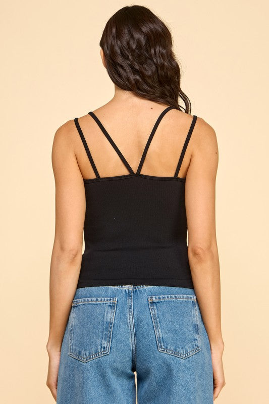 PT50 DOUBLE STRAPS CAMI TANK TOP