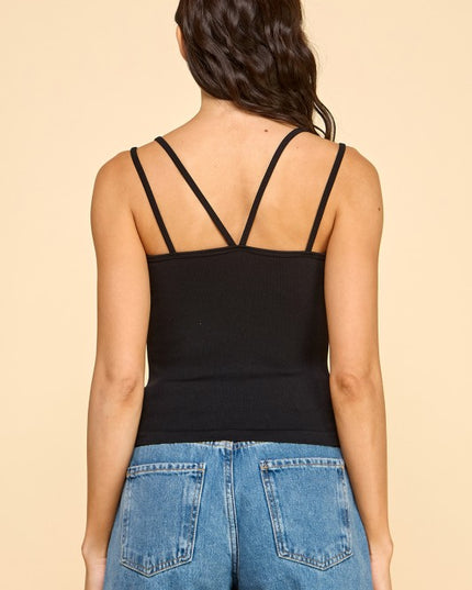 PT50 DOUBLE STRAPS CAMI TANK TOP