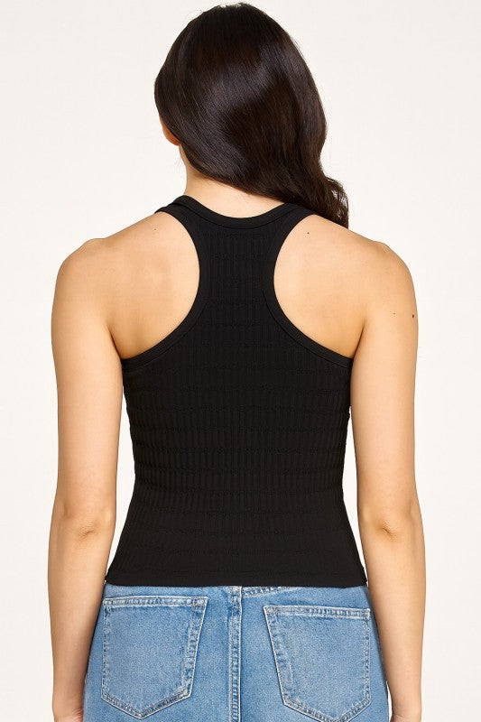 PT51 TEXTURED RACERBACK TANK TOP
