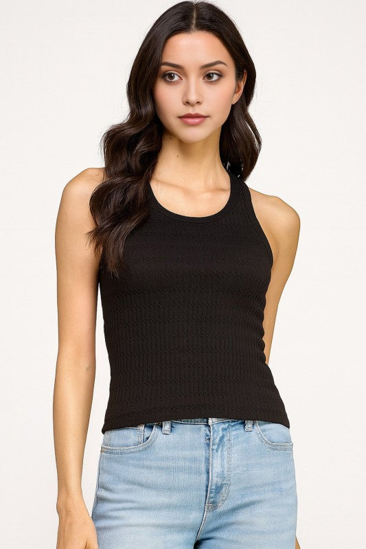 PT51 TEXTURED RACERBACK TANK TOP