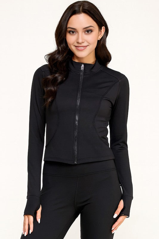 LUQM01J ACTIVE WORKOUT SOLID DEFINE JACKET