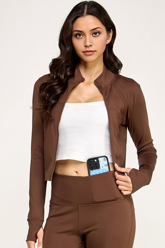 LU300 SOLID YOGA JACKET 2-PIECE SET