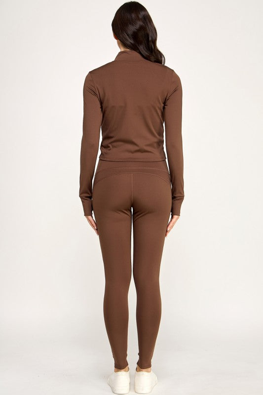 LU300 SOLID YOGA JACKET 2-PIECE SET