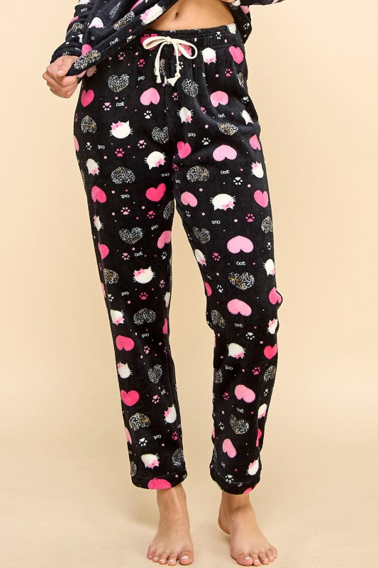 FPD S02 MIXED PRINT DRAWSTRING PAJAMA PANTS