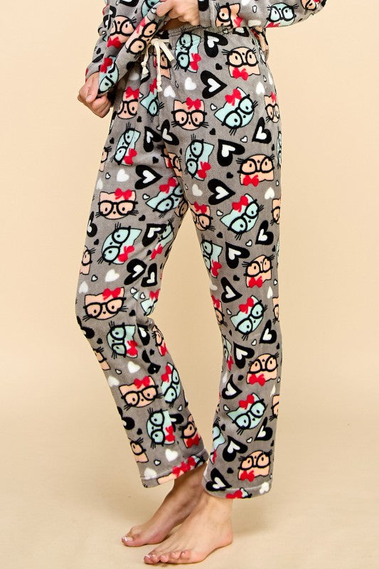 FPD S12 MIXED PRINT DRAWSTRING PAJAMA PANTS