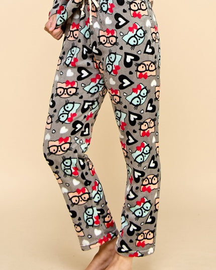 FPD S12 MIXED PRINT DRAWSTRING PAJAMA PANTS