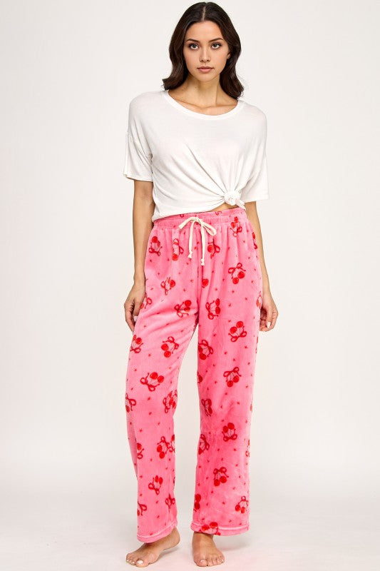 FPD S29 CHERRY PRINT DRAWSTRING PAJAMA PANTS