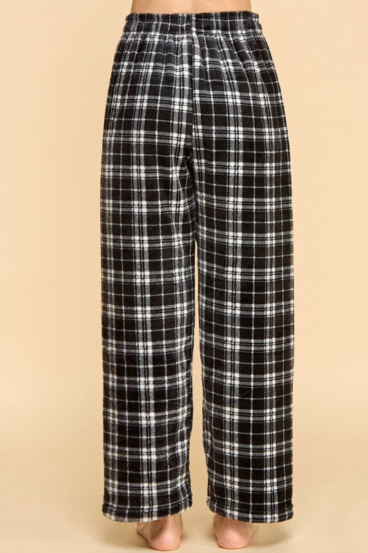 FPD S32 PLAID PRINT DRAWSTRING PAJAMA PANTS