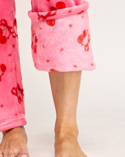 FPD S29 CHERRY PRINT DRAWSTRING PAJAMA PANTS