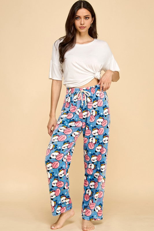 FPD S27 ANIMAL PRINT DRAWSTRING PAJAMA PANTS