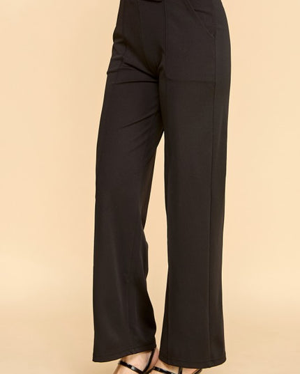 YC37 STRAIGHT LEG PANTS WITH POCKETS