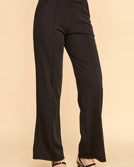 YC37 STRAIGHT LEG PANTS WITH POCKETS