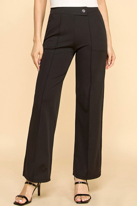 YC37 STRAIGHT LEG PANTS WITH POCKETS