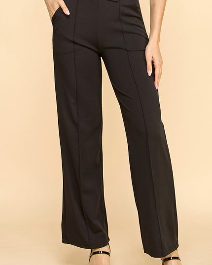 YC37 STRAIGHT LEG PANTS WITH POCKETS