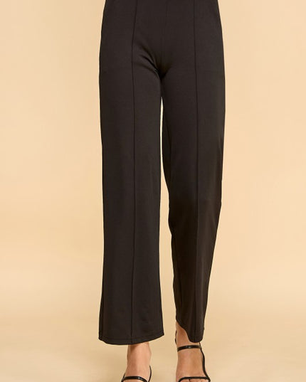 YC36X PLUS SIZE STRAIGHT LEG PANTS