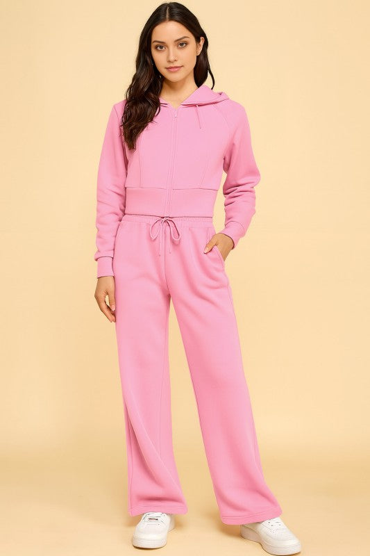 FS516 FRENCH TERRY FLEECE 2-PIECE SET