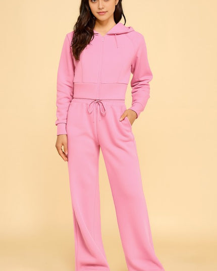 FS516 FRENCH TERRY FLEECE 2-PIECE SET