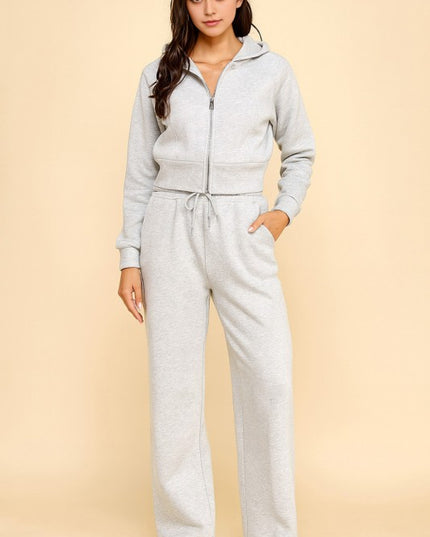 FS516 FRENCH TERRY FLEECE 2-PIECE SET