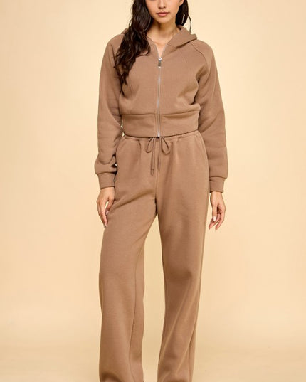 FS516 FRENCH TERRY FLEECE 2-PIECE SET