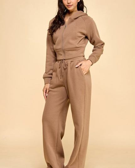 FS516 FRENCH TERRY FLEECE 2-PIECE SET