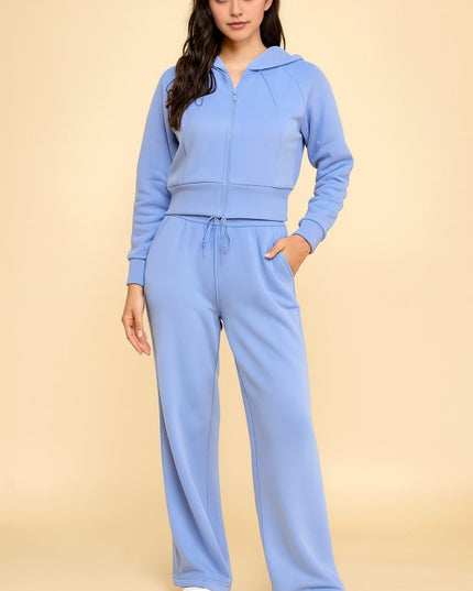 FS516 FRENCH TERRY FLEECE 2-PIECE SET