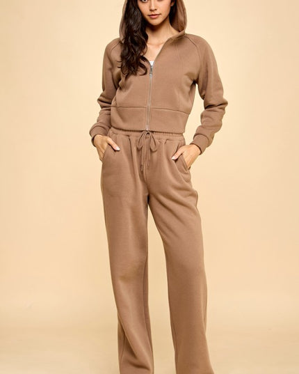 FS516 FRENCH TERRY FLEECE 2-PIECE SET