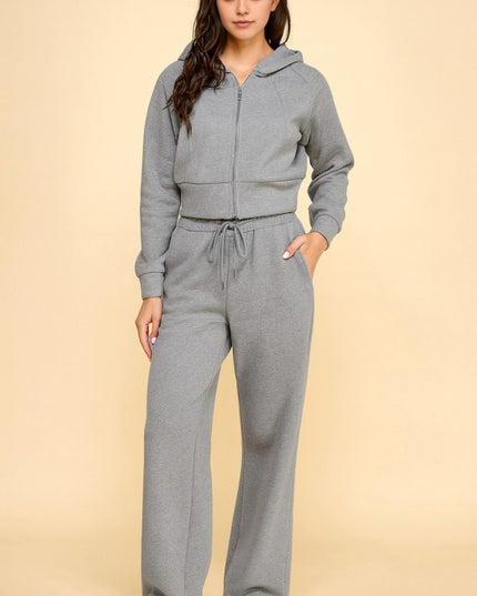 FS516 FRENCH TERRY FLEECE 2-PIECE SET