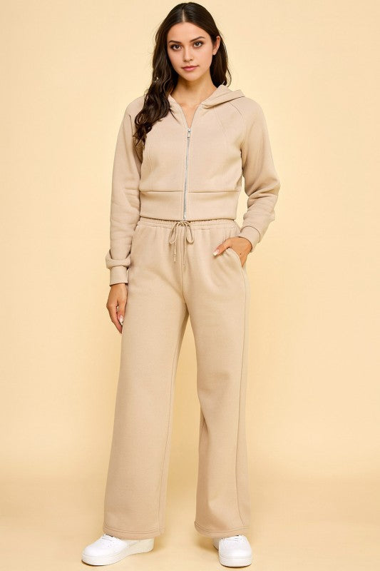 FS516 FRENCH TERRY FLEECE 2-PIECE SET