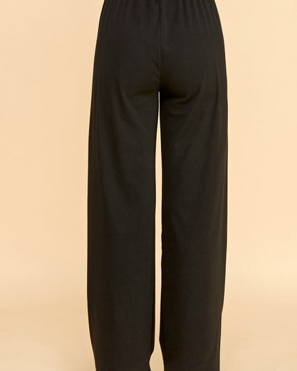 BP001 DRAWSTRING WIDE LEG PANTS