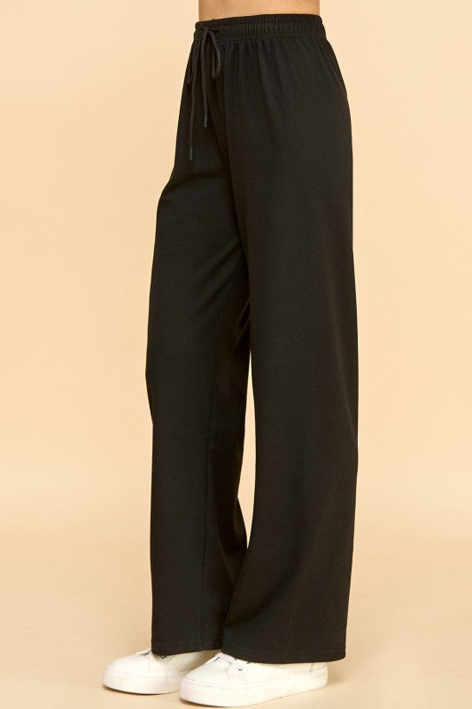 BP001 DRAWSTRING WIDE LEG PANTS